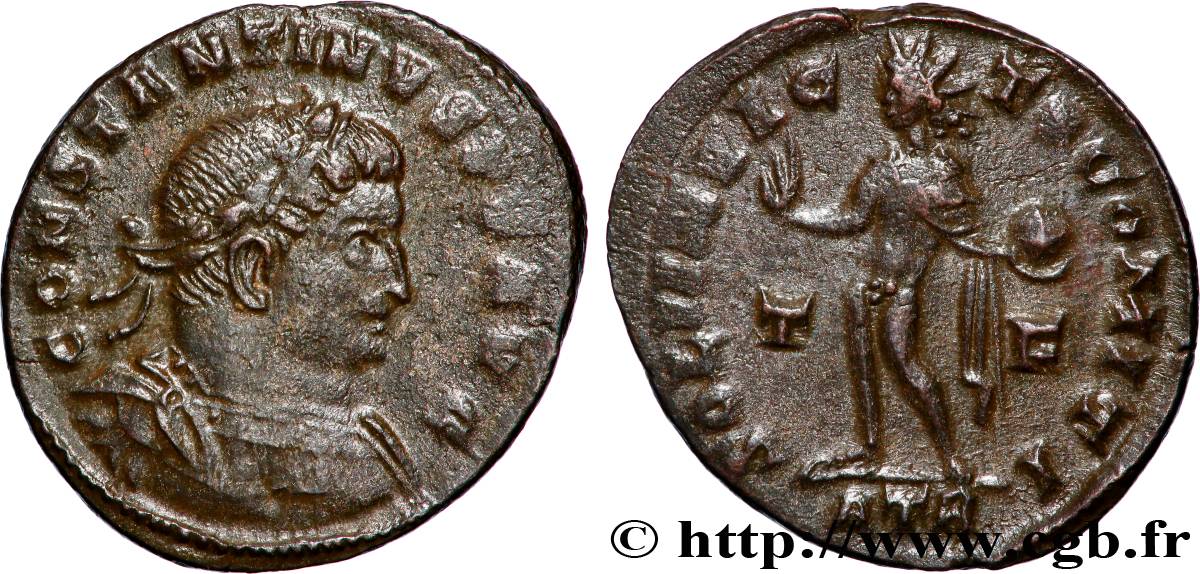 CONSTANTINUS I DER GROßE Follis ou nummus VZ