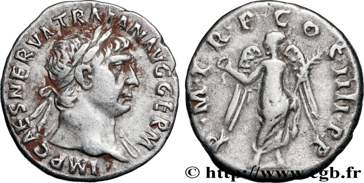 TRAJANUS Denier AU/XF