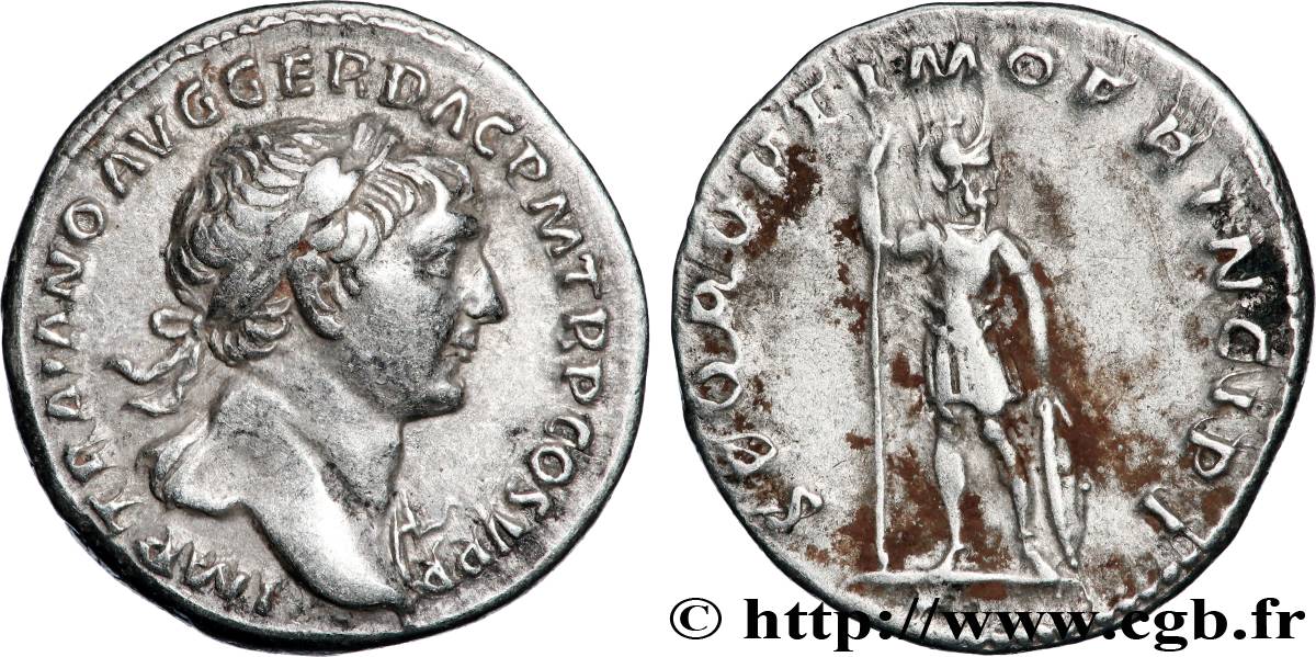 TRAJANUS Denier AU/XF