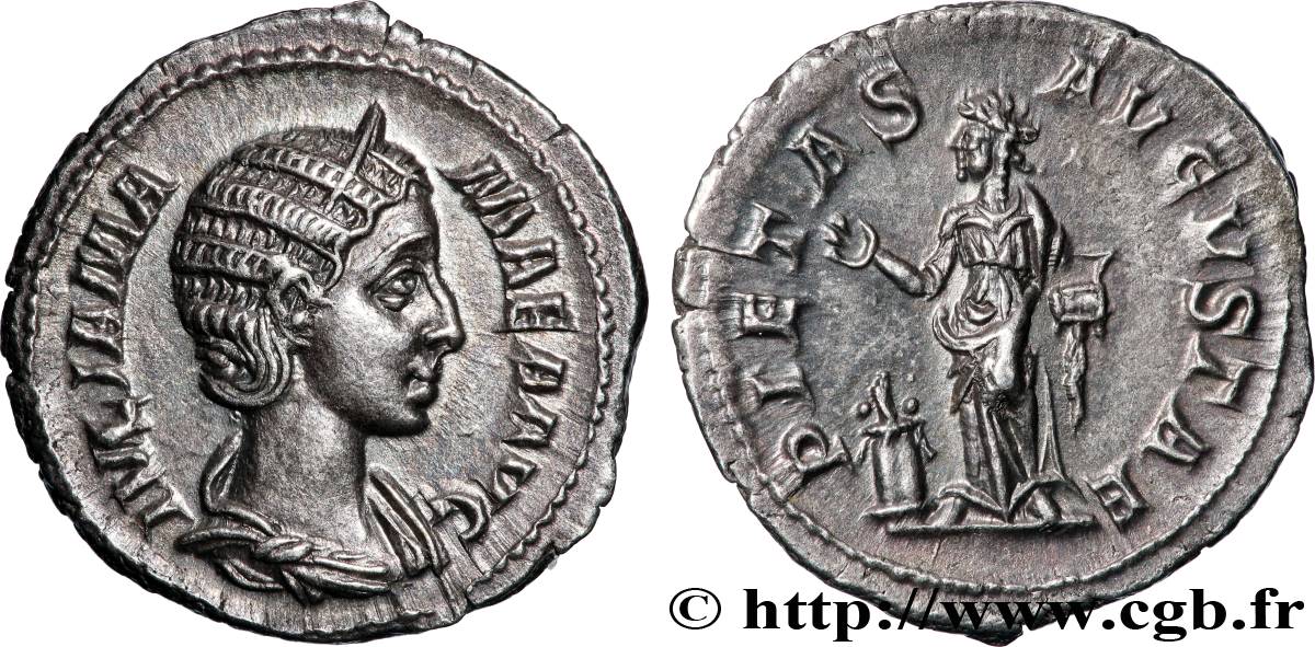 JULIA MAMAEA Denier MS