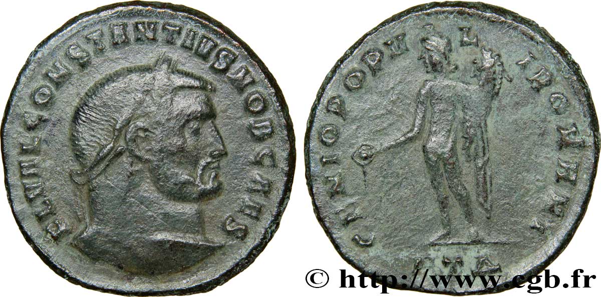 CONSTANCE Ier CHLORE Follis ou nummus TTB