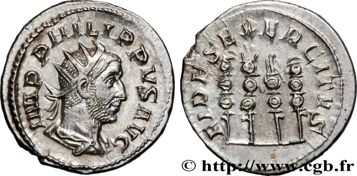 PHILIPPUS I. ARABS Antoninien VZ/fVZ