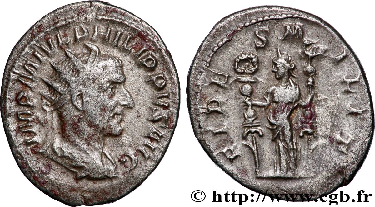 PHILIPPE Ier L ARABE Antoninien TTB+
