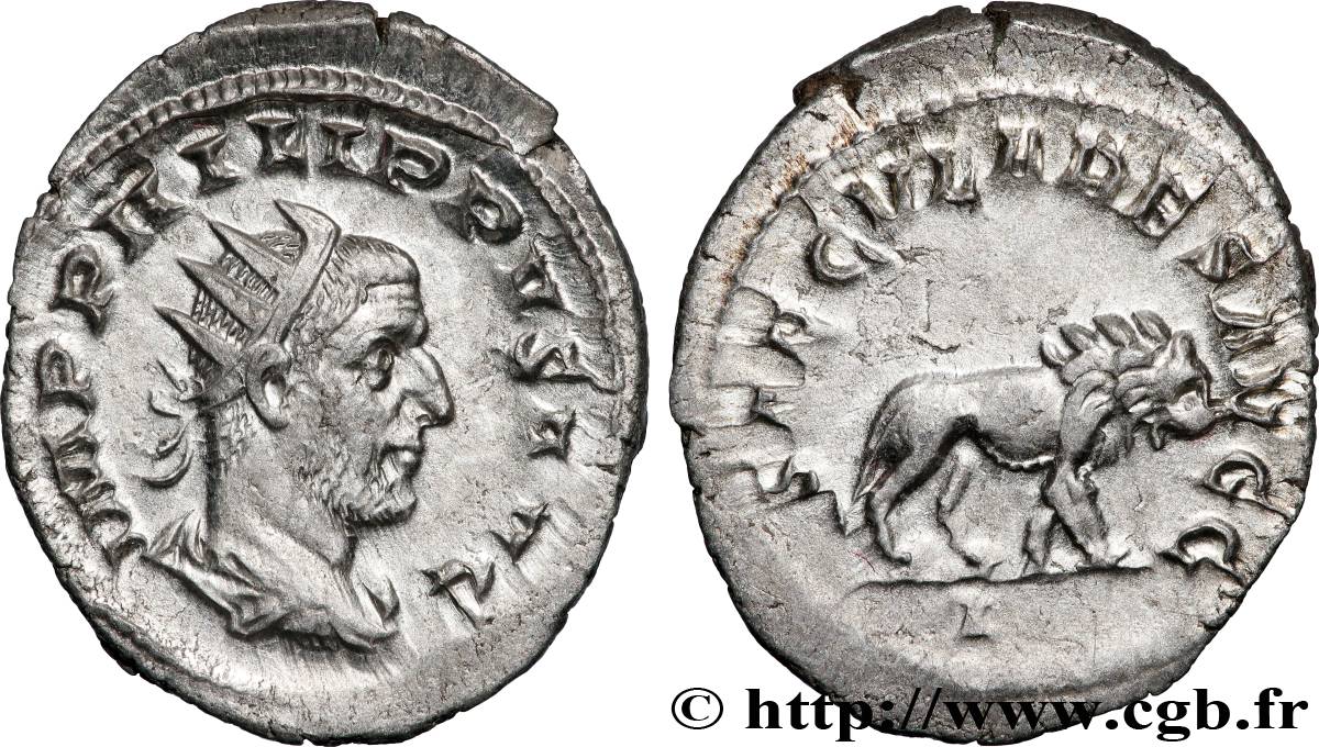 PHILIPPUS I. ARABS Antoninien VZ