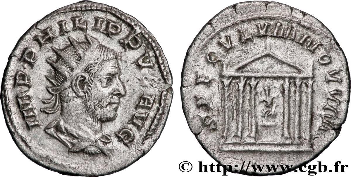 PHILIPPE Ier L ARABE Antoninien TTB+/TTB