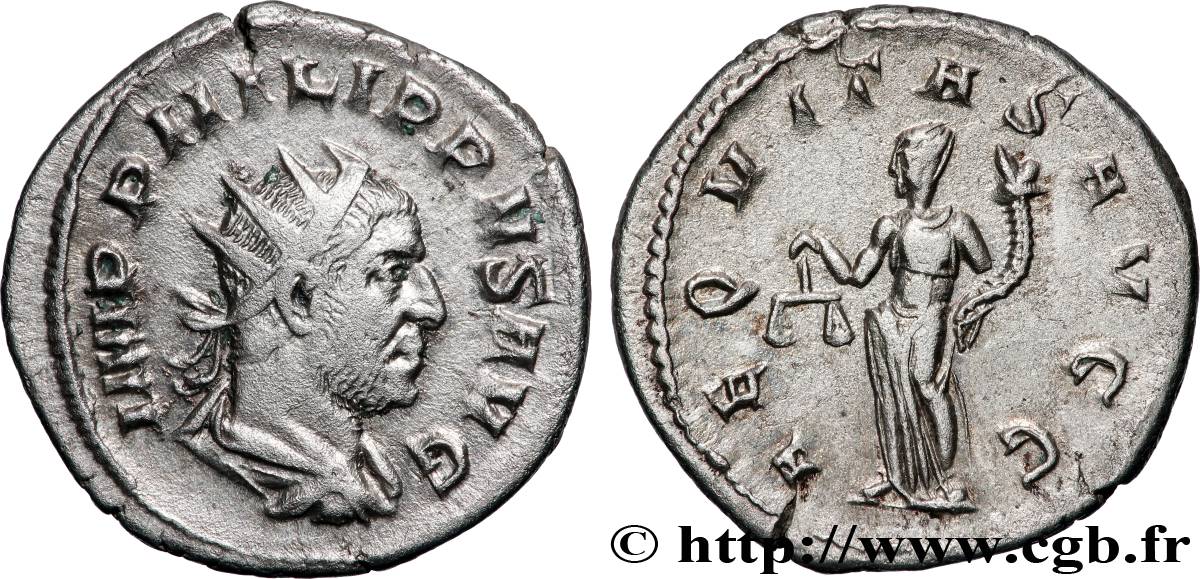 PHILIPPUS I. ARABS Antoninien fVZ