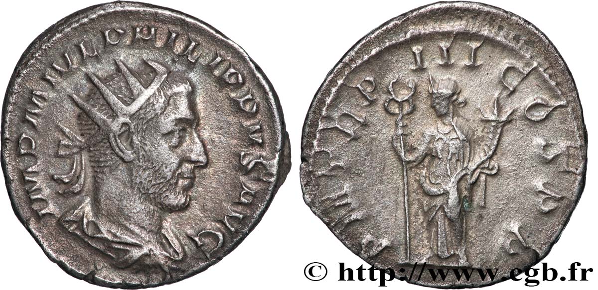 PHILIPPUS I. ARABS Antoninien fVZ