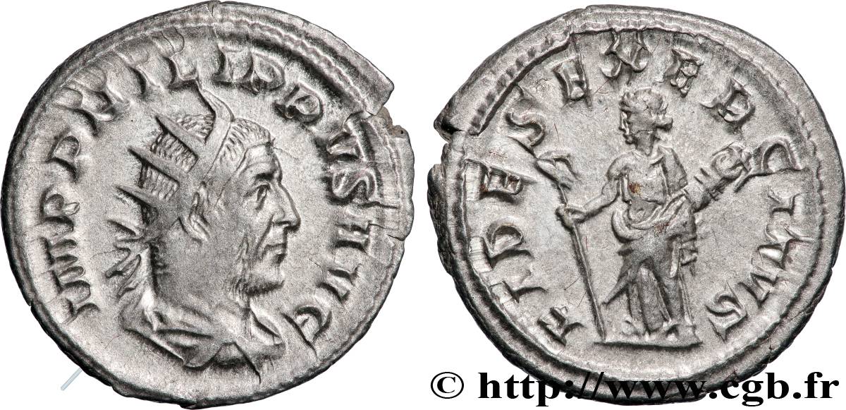 PHILIPPE Ier L ARABE Antoninien TTB+