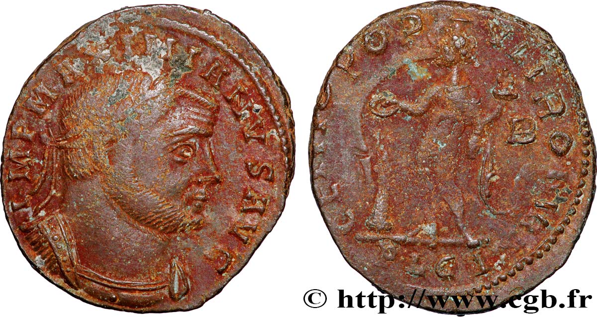 MAXIMIANUS HERCULIUS Follis ou nummus AU/VF