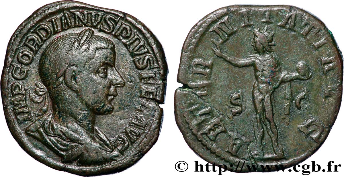 GORDIAN III Sesterce XF