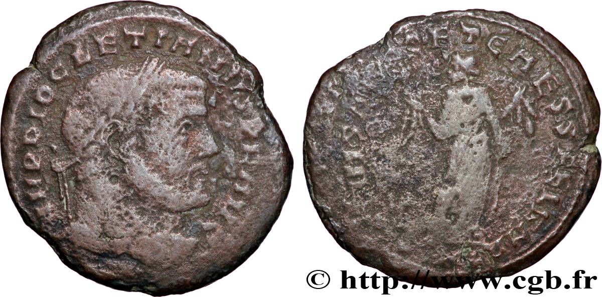 DIOCLETIAN Follis ou nummus VF