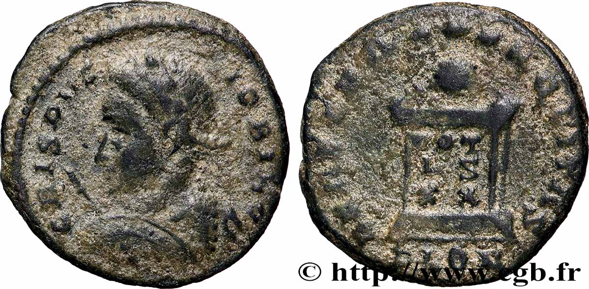 CRISPUS Centenionalis ou nummus VF/XF