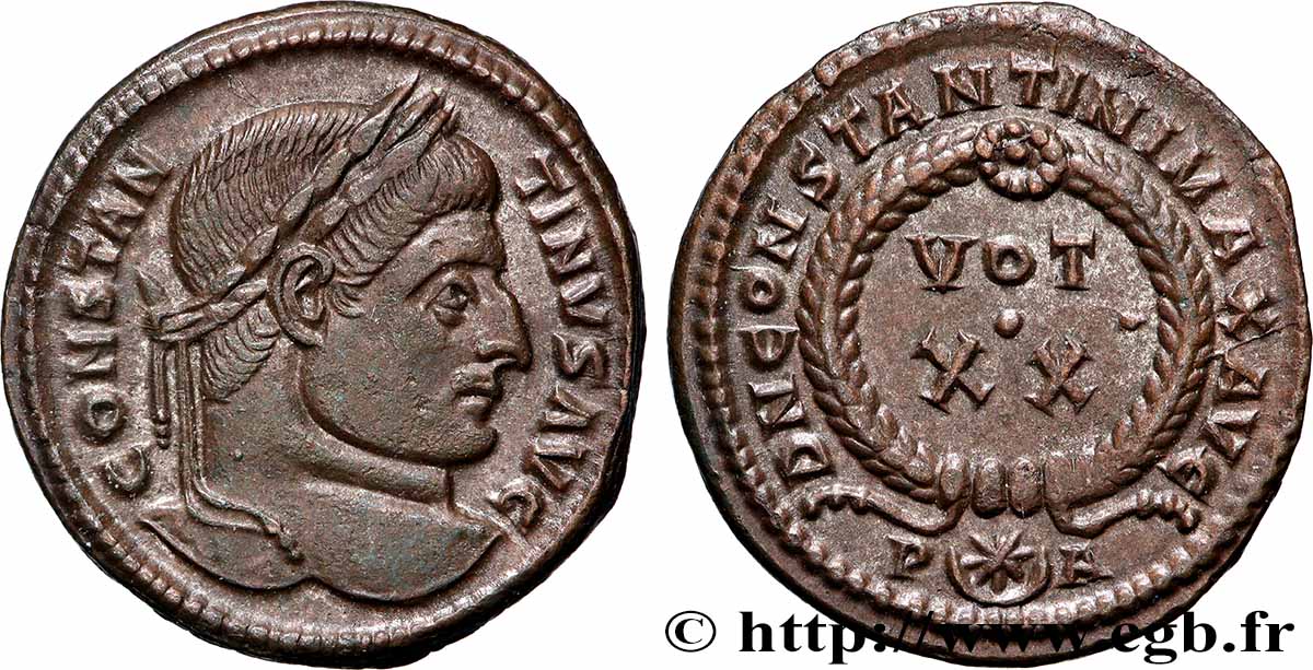 CONSTANTIN Ier LE GRAND Centenionalis ou nummus SUP/SPL