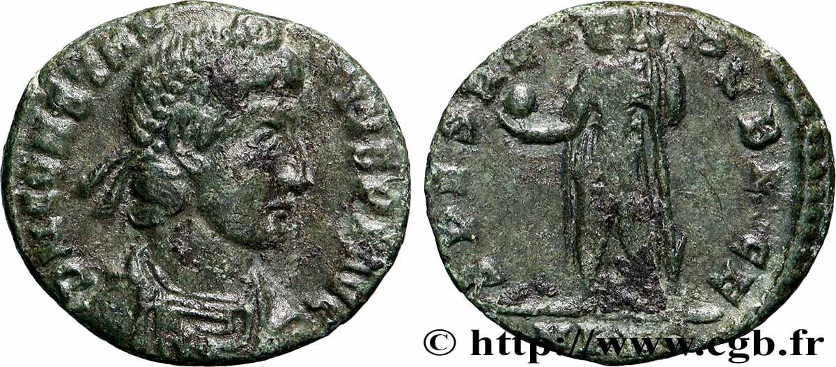 CONSTANCE II Maiorina réduite, (PB, Æ 3) TTB+/TTB