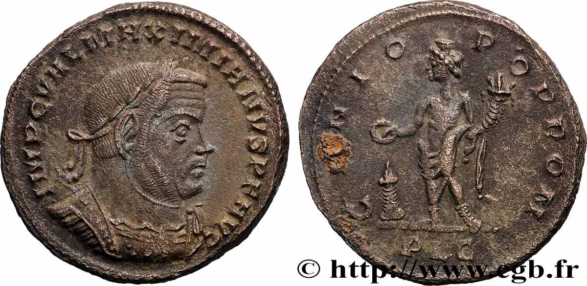 MAXIMIAN HERCULIUS Follis ou nummus AU
