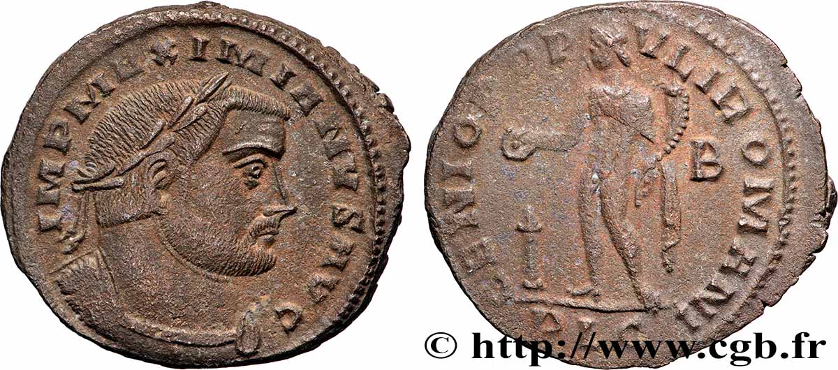 MAXIMIANUS HERCULIUS Follis ou nummus AU/XF