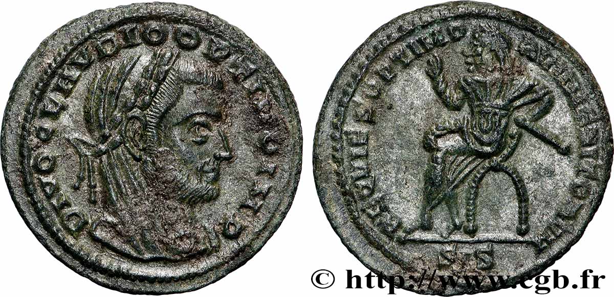 CLAUDE II LE GOTHIQUE  Demi-follis ou demi-nummus TTB+