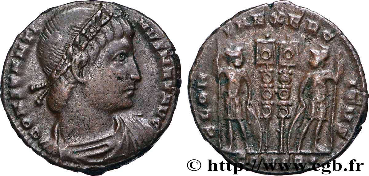 CONSTANTINO I EL MAGNO Centenionalis ou nummus MBC+/MBC