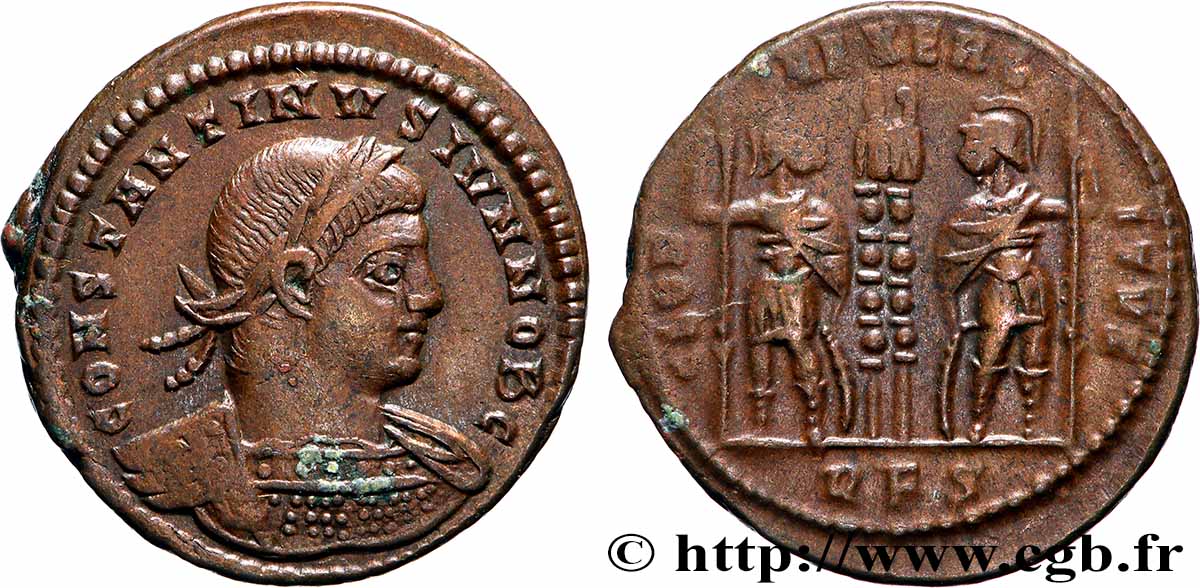 CONSTANTINE II Centenionalis ou nummus AU/XF