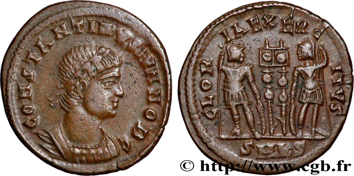 CONSTANTINE II Centenionalis ou nummus AU