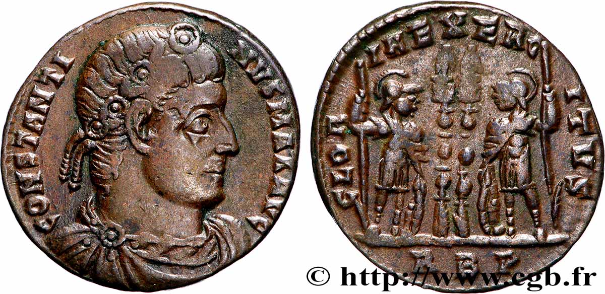 CONSTANTINUS I DER GROßE Centenionalis ou nummus fVZ