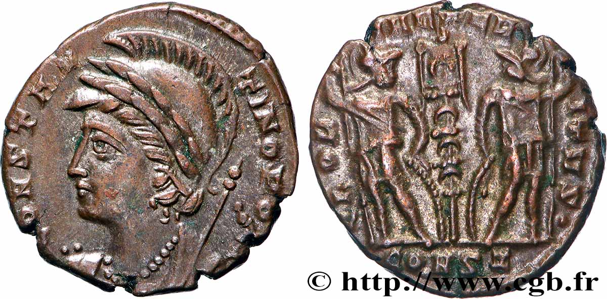 CONSTANTINOPEL Centenionalis ou nummus VZ/fVZ