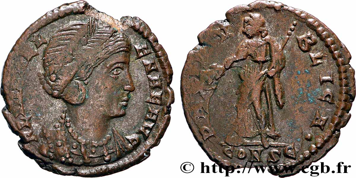 HÉLÈNE  Centenionalis ou nummus TTB+