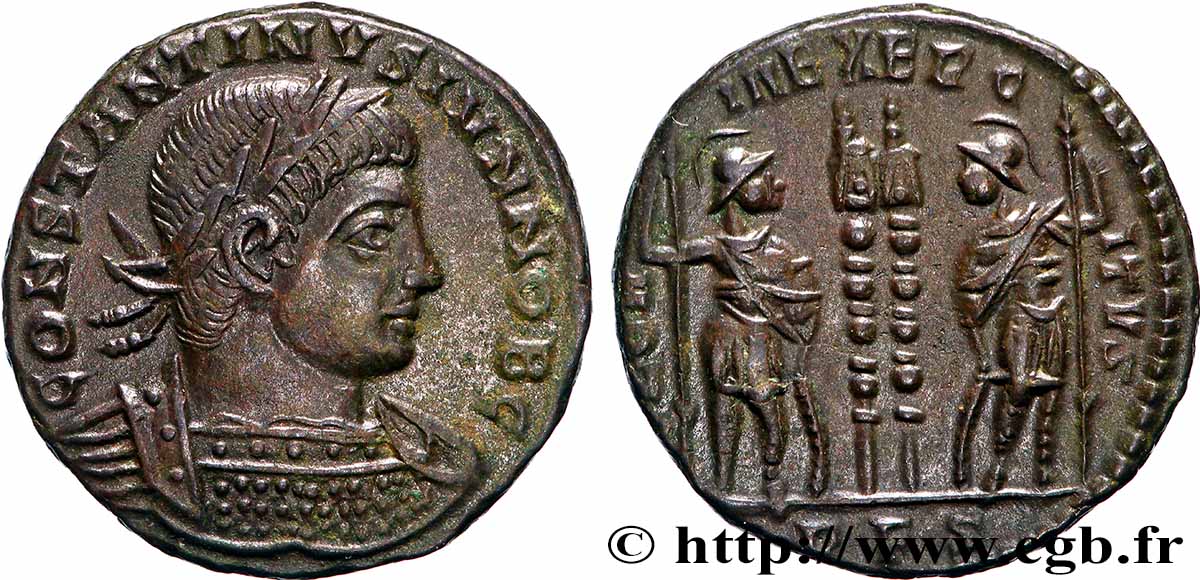 CONSTANTIN II Centenionalis ou nummus SUP