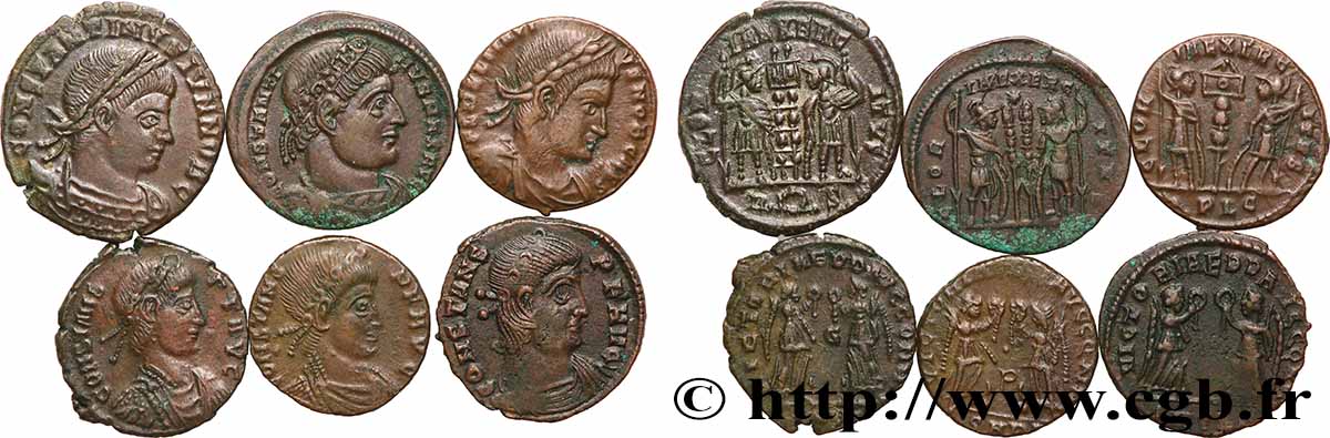 LOTS Lots de 6 monnaies lot