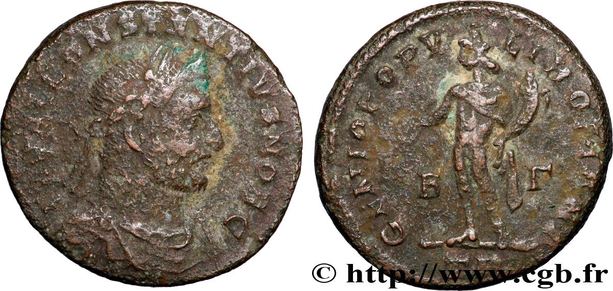 CONSTANCE Ier CHLORE Follis ou nummus TB+