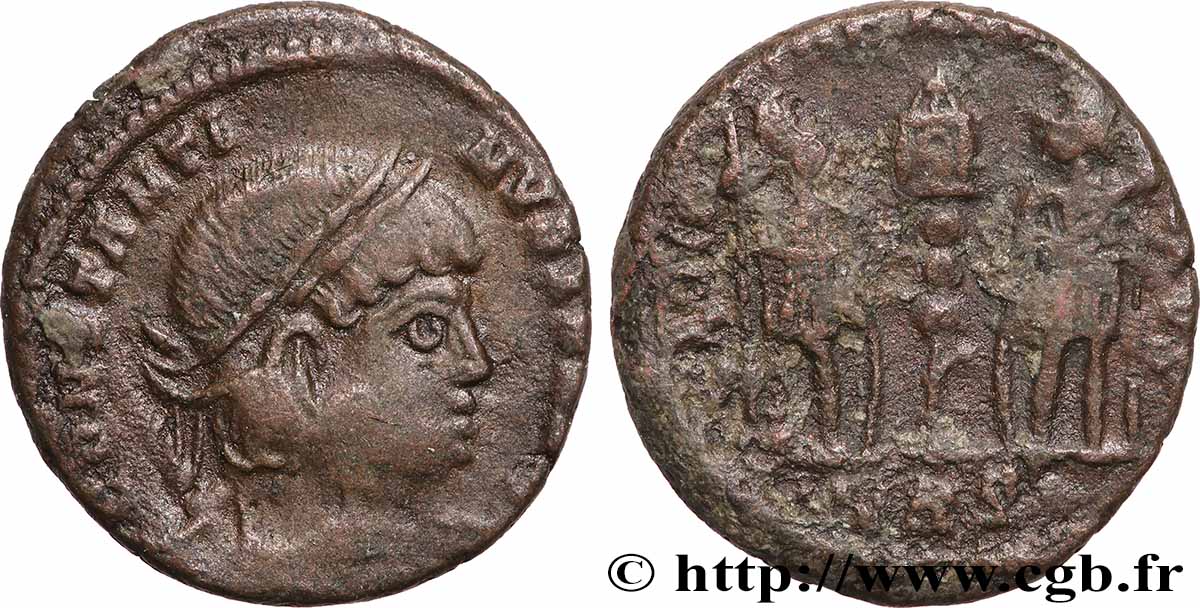 CONSTANTINE II Centenionalis ou nummus AU/XF