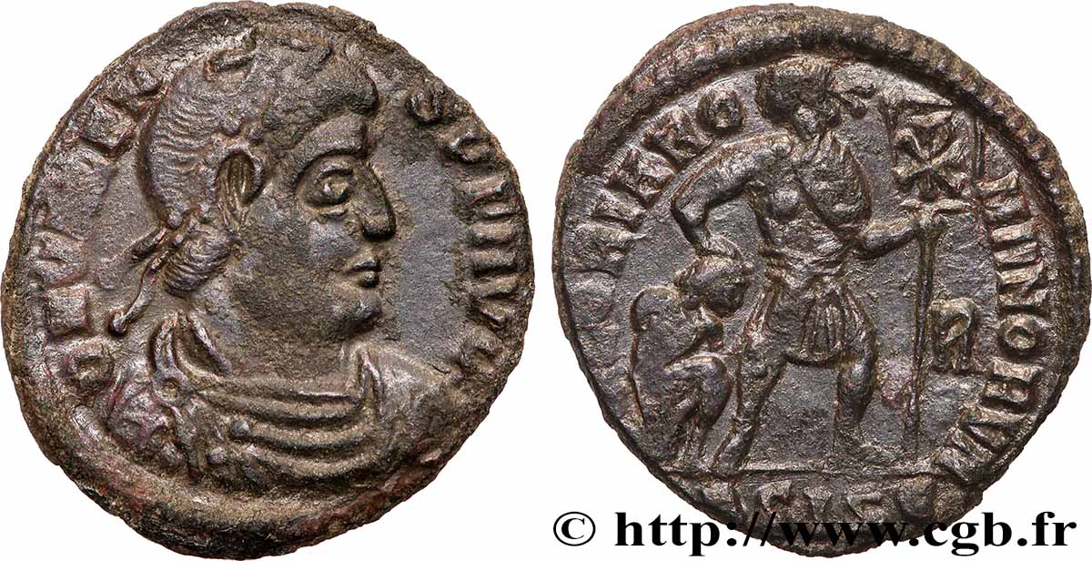 VALENS Nummus, (PB, Æ 3) AU