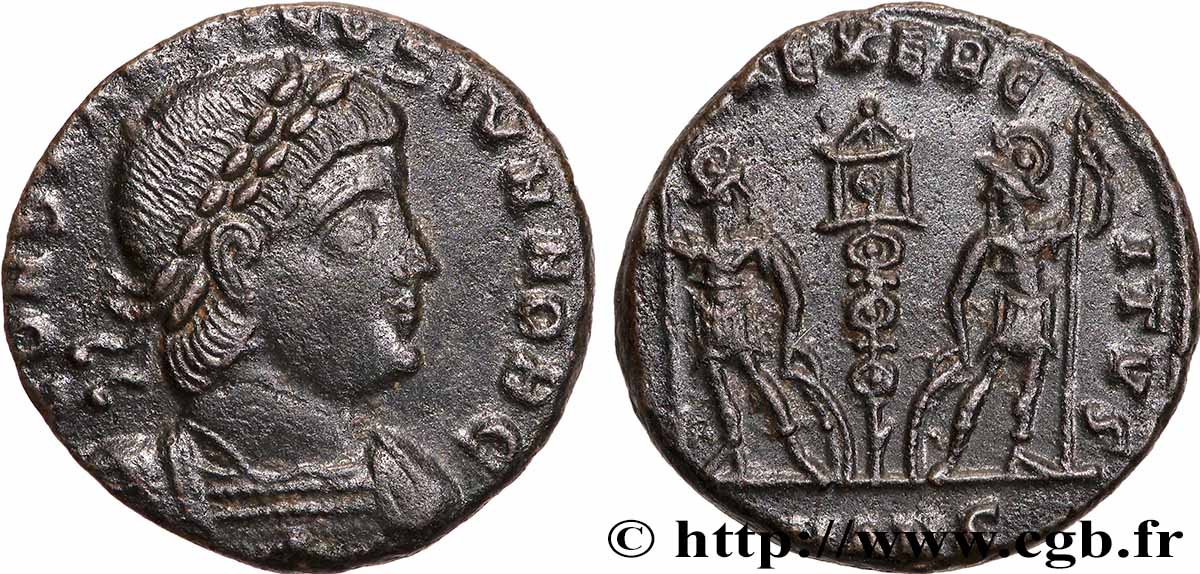 CONSTANTINE II Centenionalis ou nummus AU