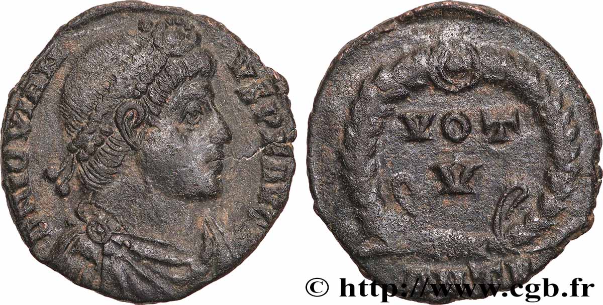 GIOVIANO Maiorina ou nummus, (PB, Æ 3) q.SPL