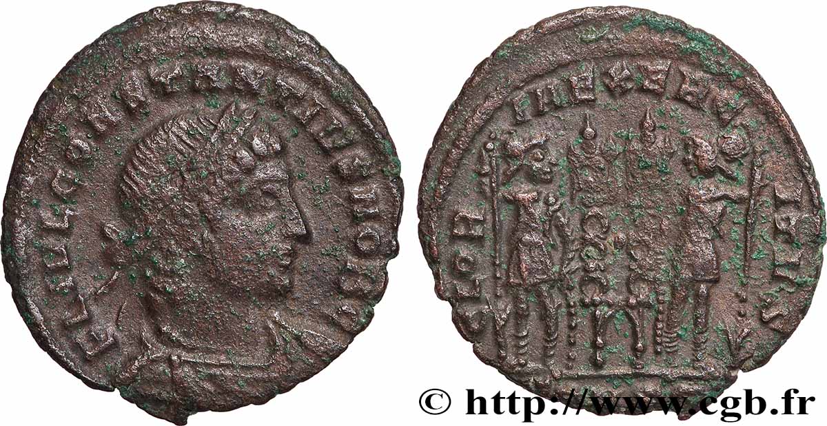 CONSTANTIUS II Centenionalis ou nummus XF