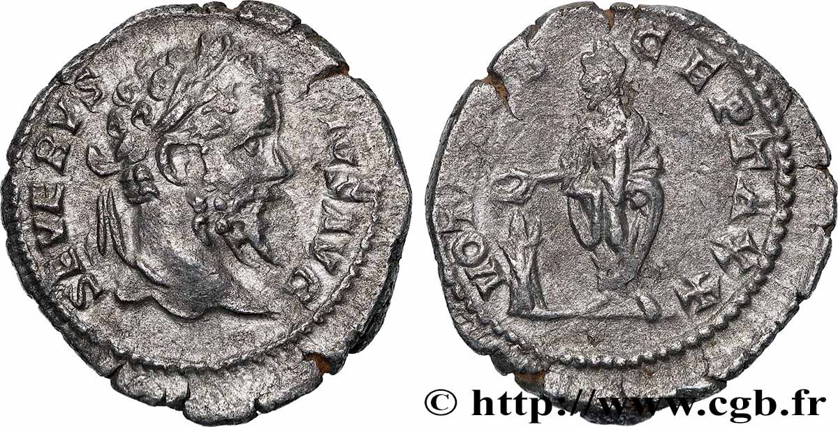 SEPTIME SÉVÈRE Denier TTB+