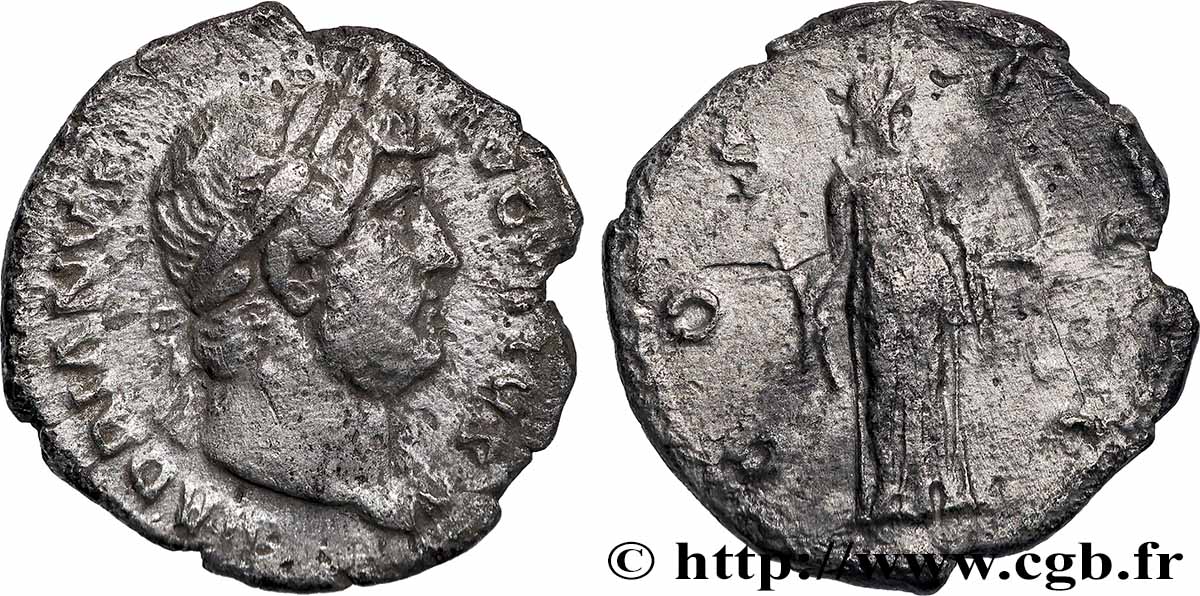HADRIAN Denier XF