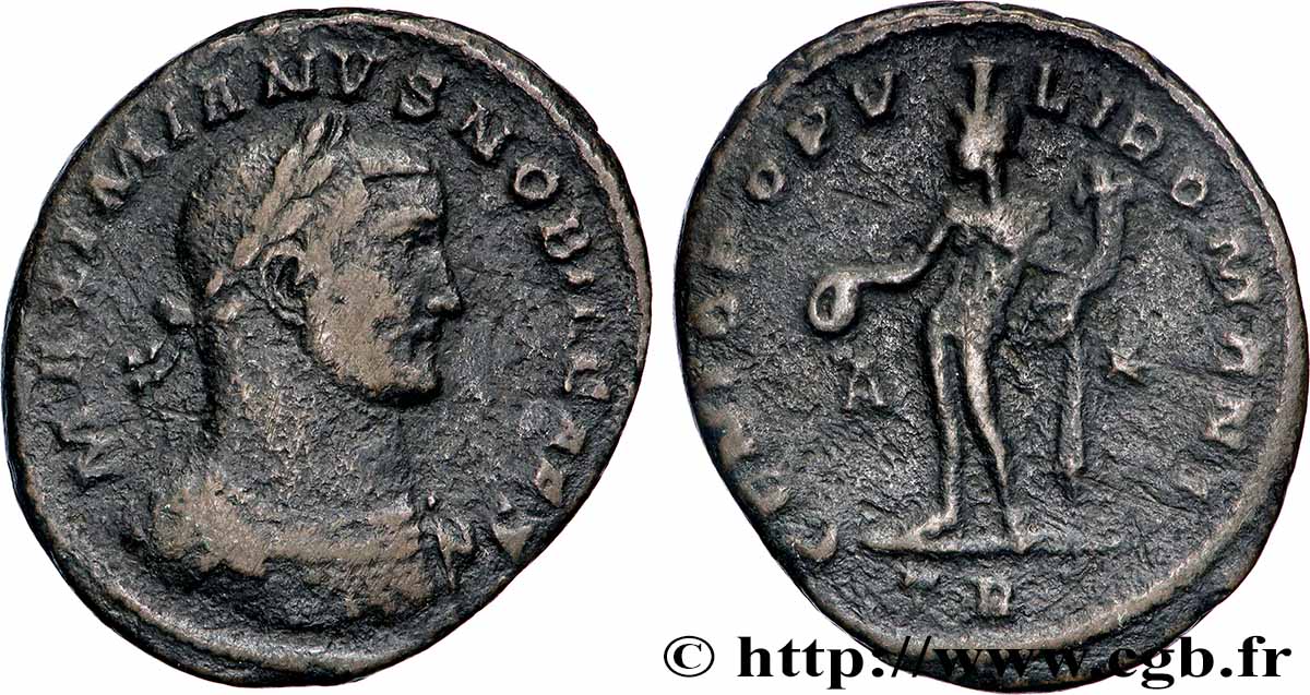 GALÈRE Follis ou nummus TB+