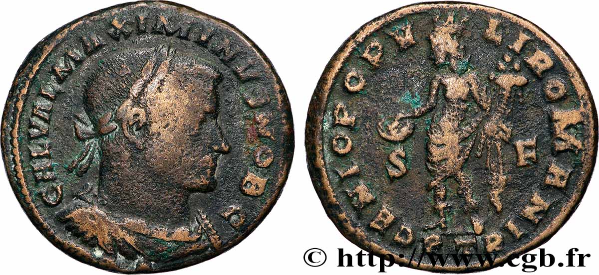 MAXIMINUS II DAIA Follis ou nummus fSS