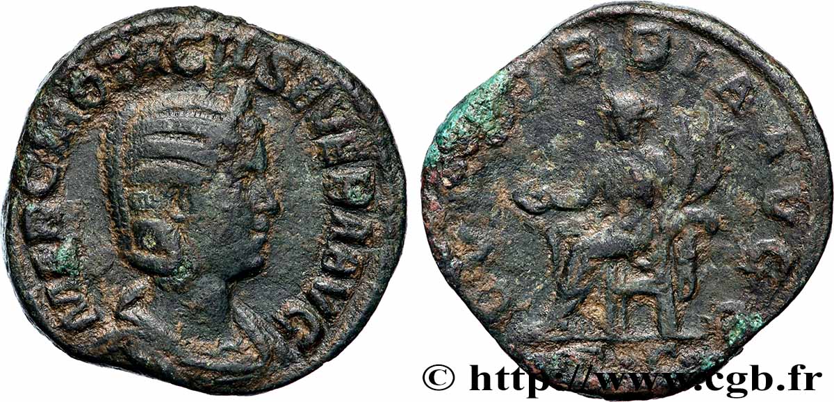 OTACILIA SEVERA Sesterce TB+