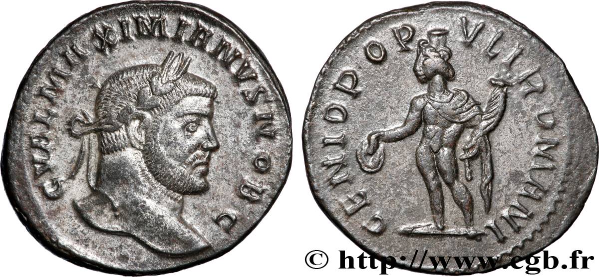 GALERIUS Follis ou nummus AU/AU
