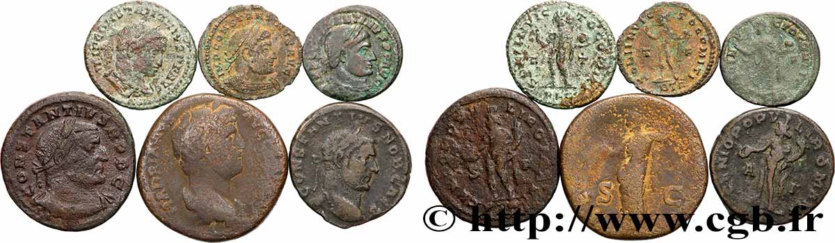 LOTS Lots de 6 monnaies lot