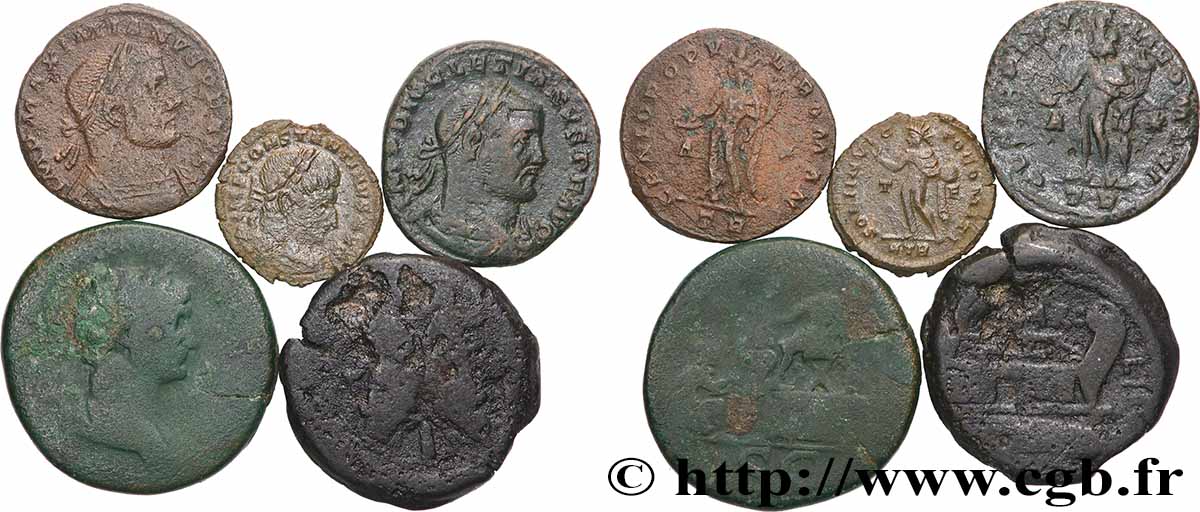 LOTS Lots de 5 monnaies lot