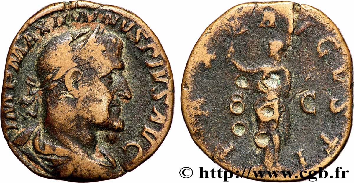 MAXIMINUS I THRAX Sesterce SS/fSS