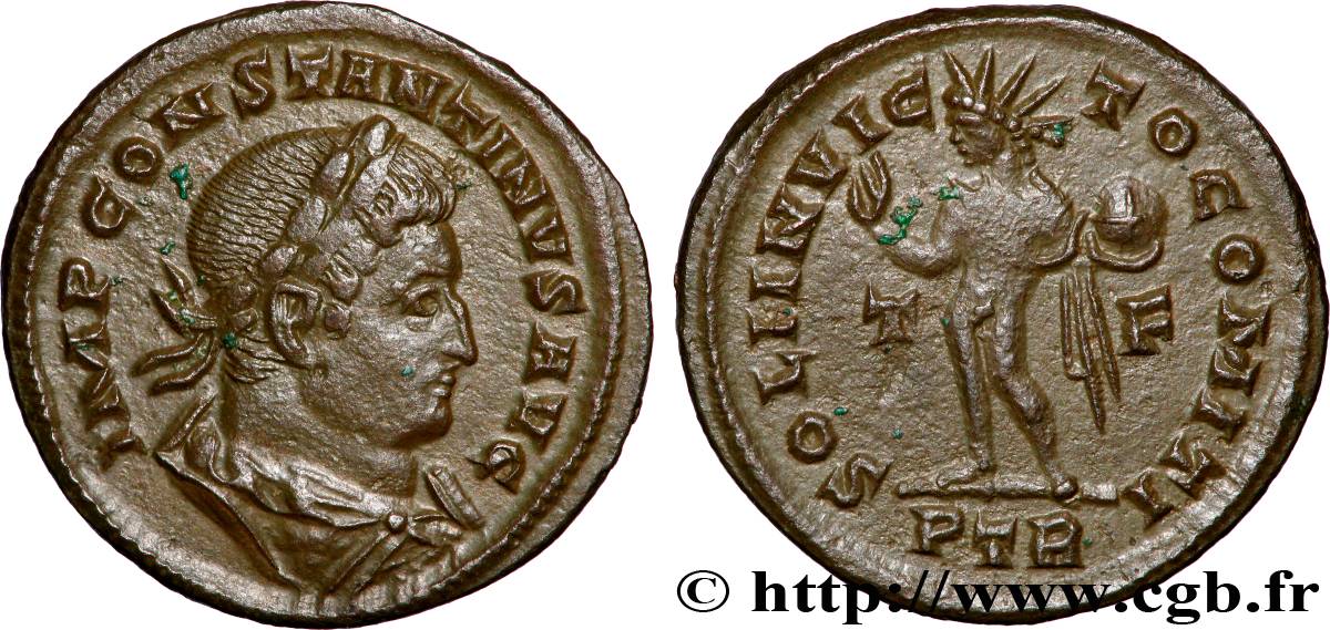 CONSTANTINO I EL MAGNO Follis ou nummus MBC+