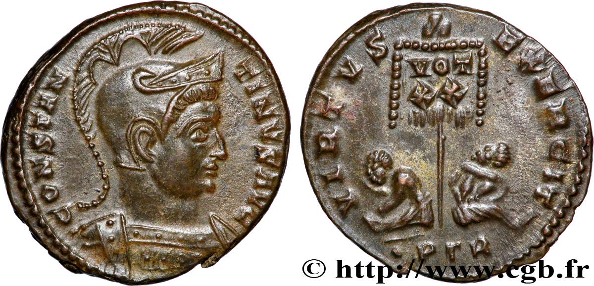 CONSTANTINUS I DER GROßE Centenionalis ou nummus VZ