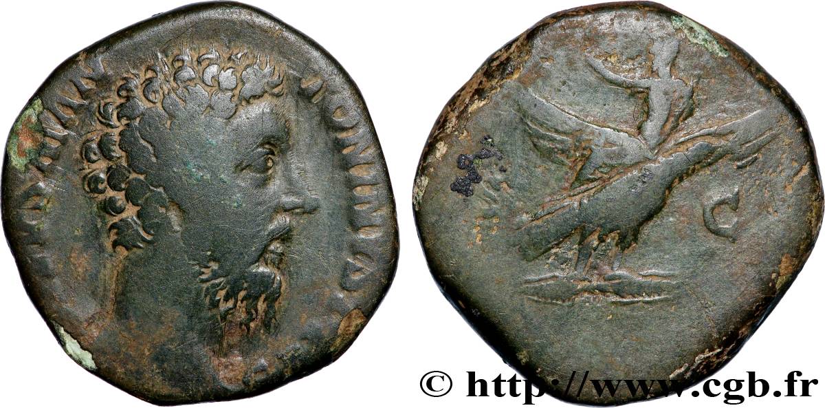 MARCUS AURELIUS Sesterce VF