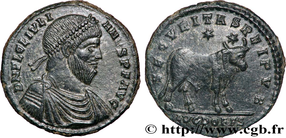 JULIANO II EL FILÓSOFO Double maiorina EBC/MBC+