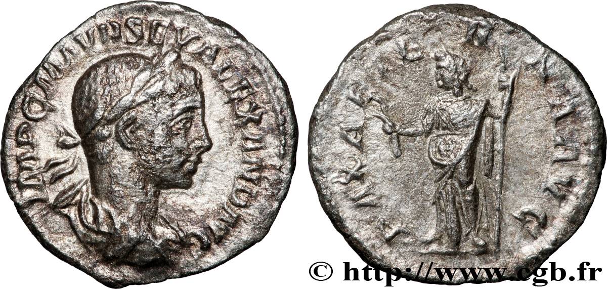 SEVERUS ALEXANDER Denier XF/AU