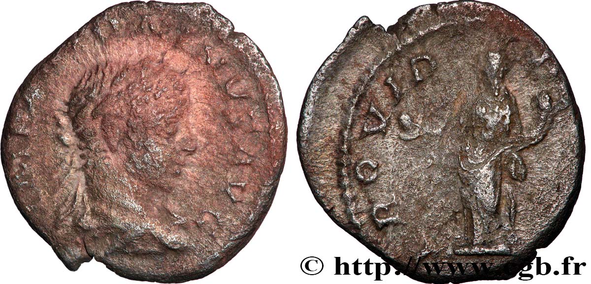 ELAGABALUS Denier VF